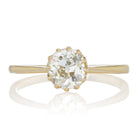 0.94ct Old Mine Cut Diamond 12 Prong Solitaire Engagement Ring