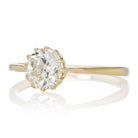 0.94ct Old Mine Cut Diamond 12 Prong Solitaire Engagement Ring