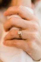 0.94ct Old Mine Cut Diamond 12 Prong Solitaire Engagement Ring