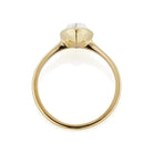 0.95ct pear rose cut diamond