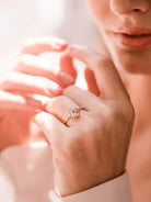 0.95ct pear rose cut diamond