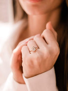 0.95ct pear rose cut diamond