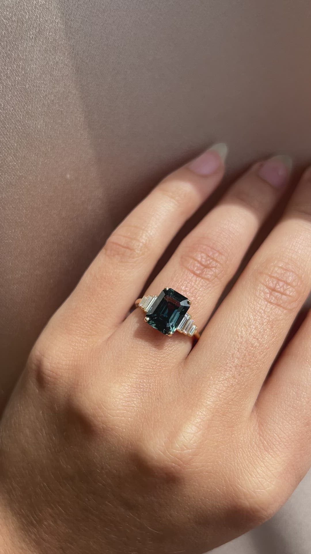 diamond in yellow gold setting