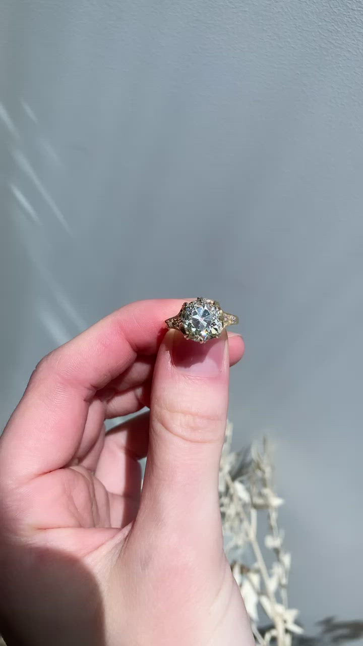  videos and images of vintage -Old Mine cut diamond 