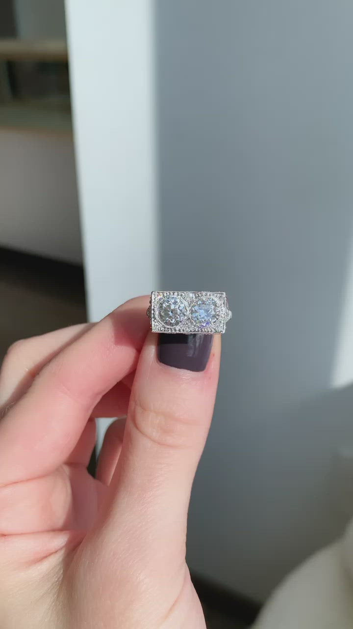 Old European cut diamond Rings