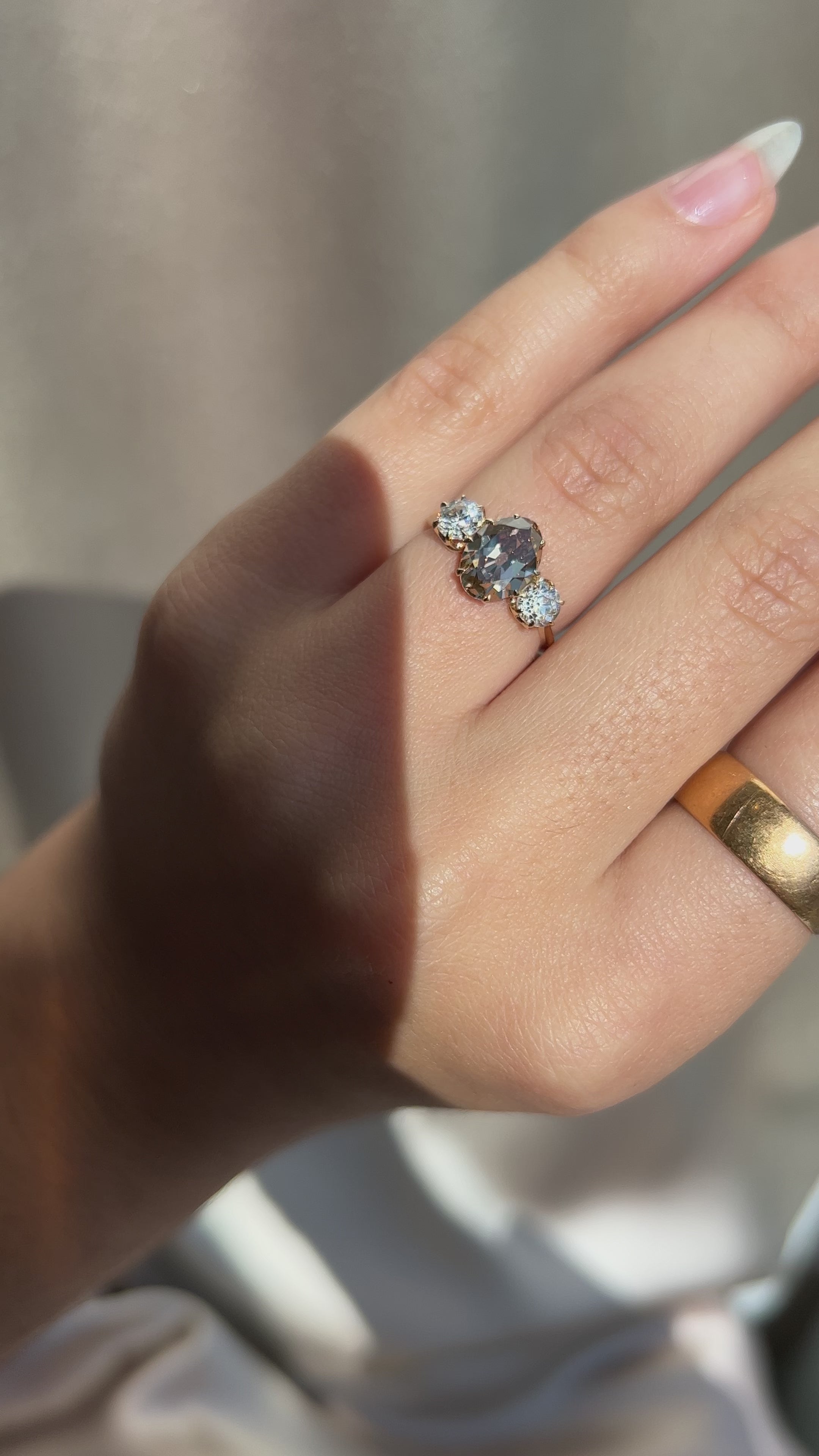  videos and images of vintage -Marquise/Oval cut diamond 