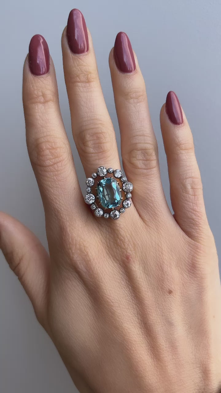 diamond in two-tone setting