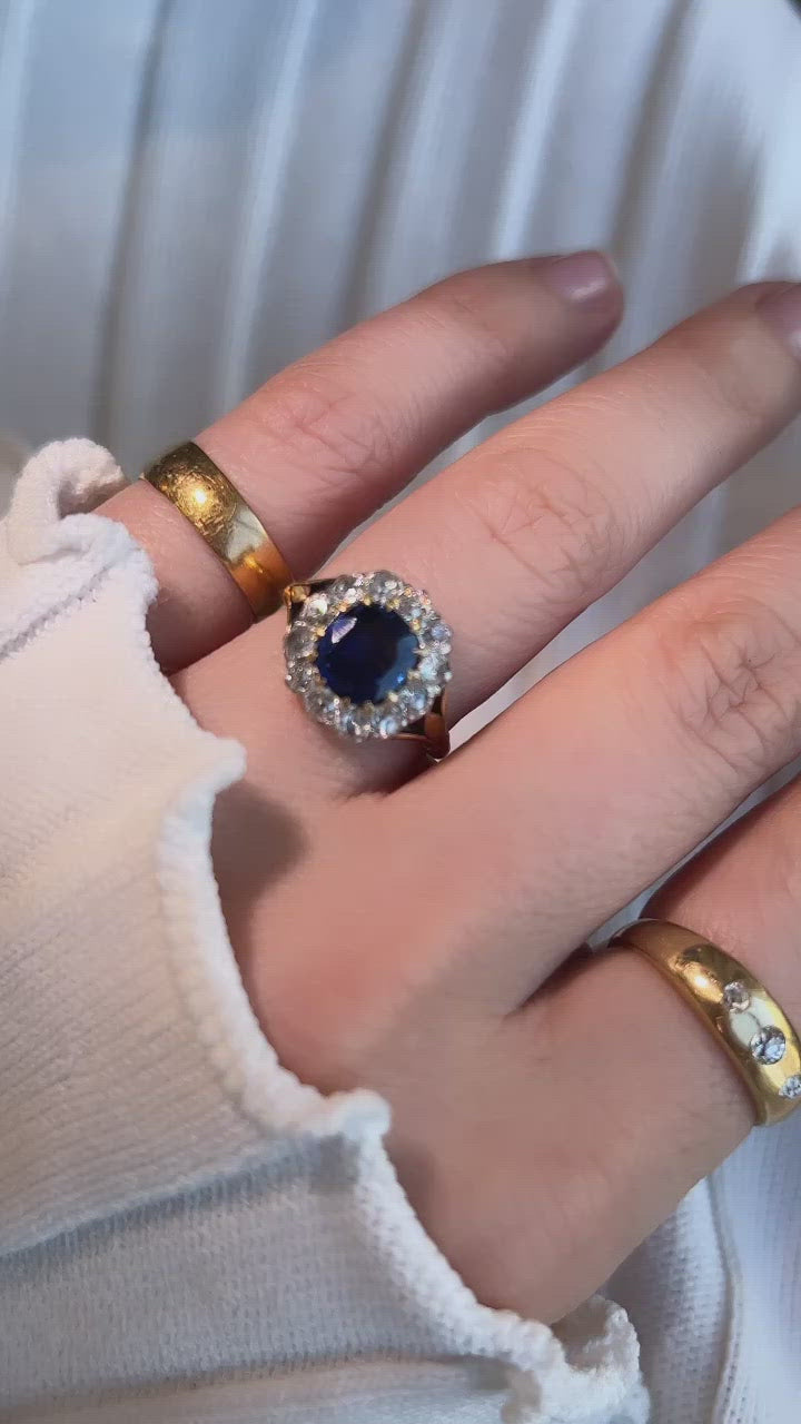 diamond in two-tone setting