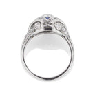 Diamond & Sapphire Compass Engagement Ring