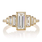 1.00ct Step Cut Diamond Ring