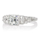 1.01ct Asscher cut diamond Ring
