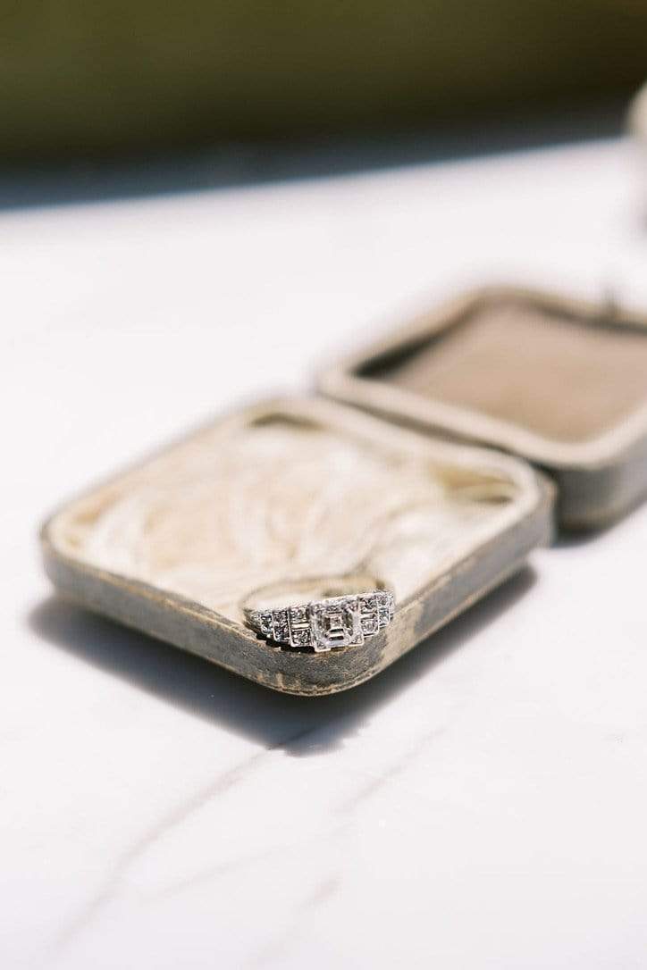 Step  cut diamond Rings