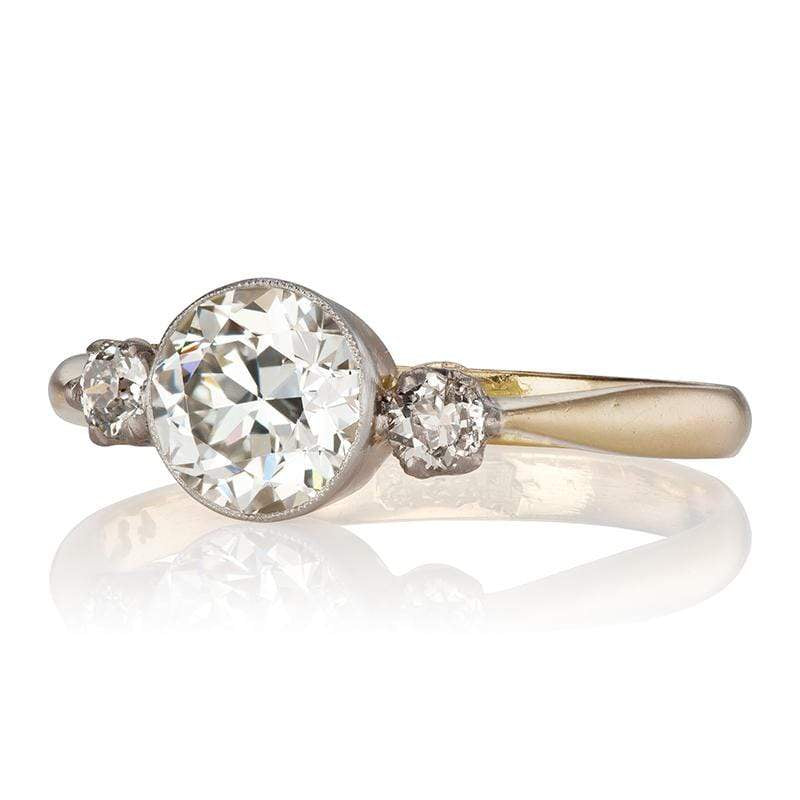 1.01ct old European cut diamond diamond engagement ring