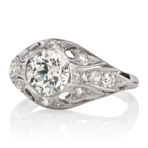 Vintage Bezel Set Diamond Engagement Ring