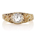 Rose Cut Diamond Antique Bezel Setting