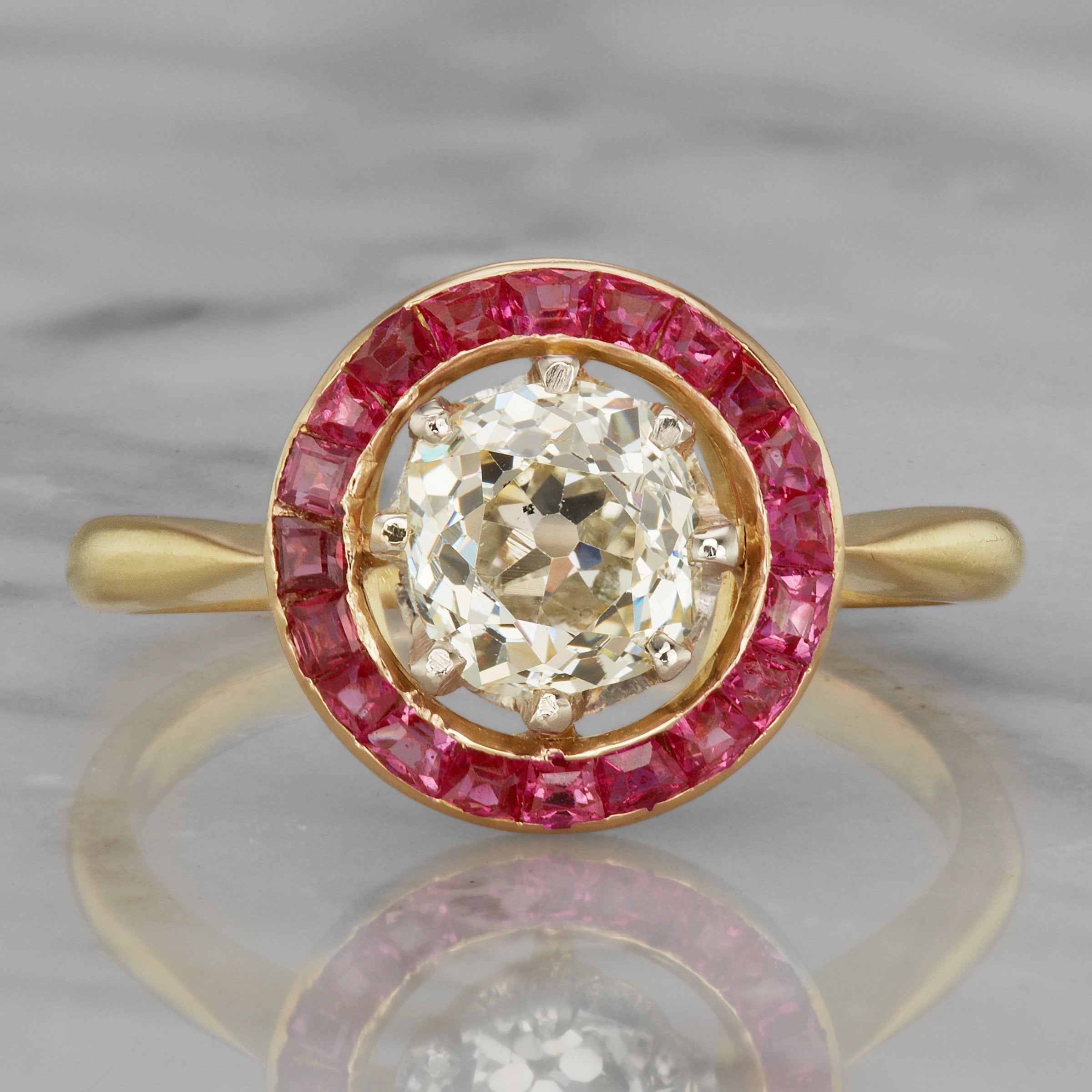 1.05ct old mine cut diamond