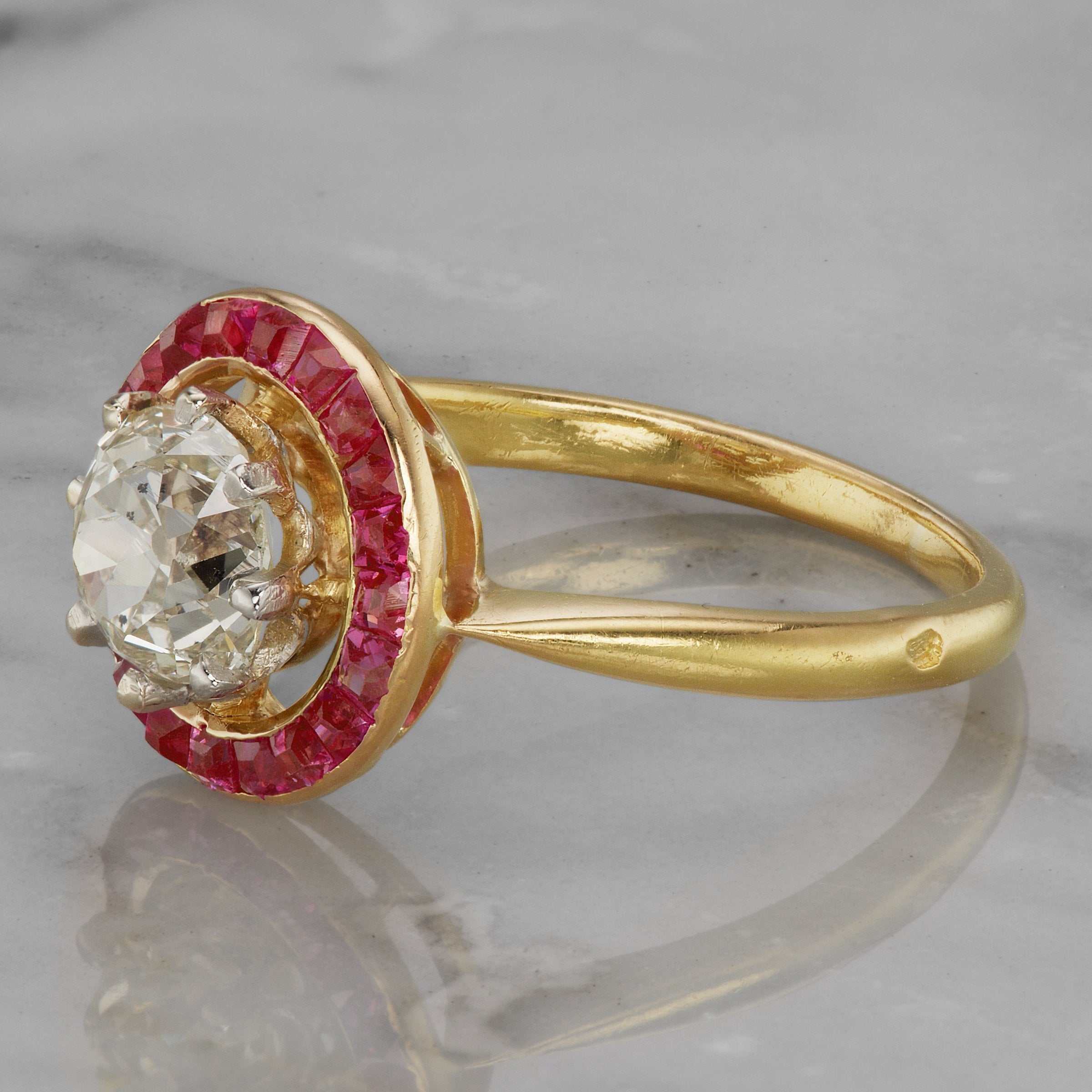 1.05ct old mine cut diamond