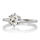 1 Carat Old European Cut Platinum Solitaire Engagement Ring