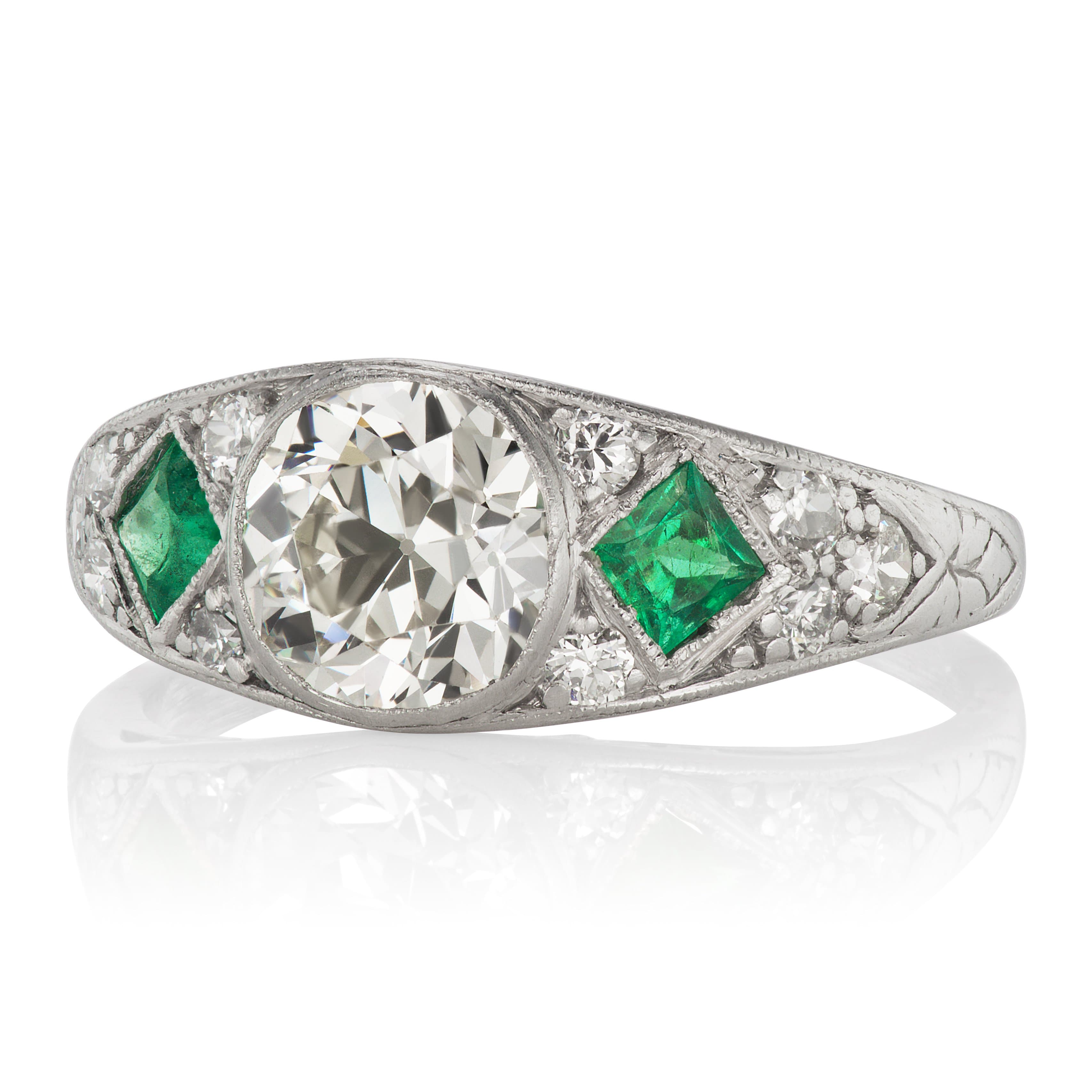 1.08ct Old European cut diamond Ring