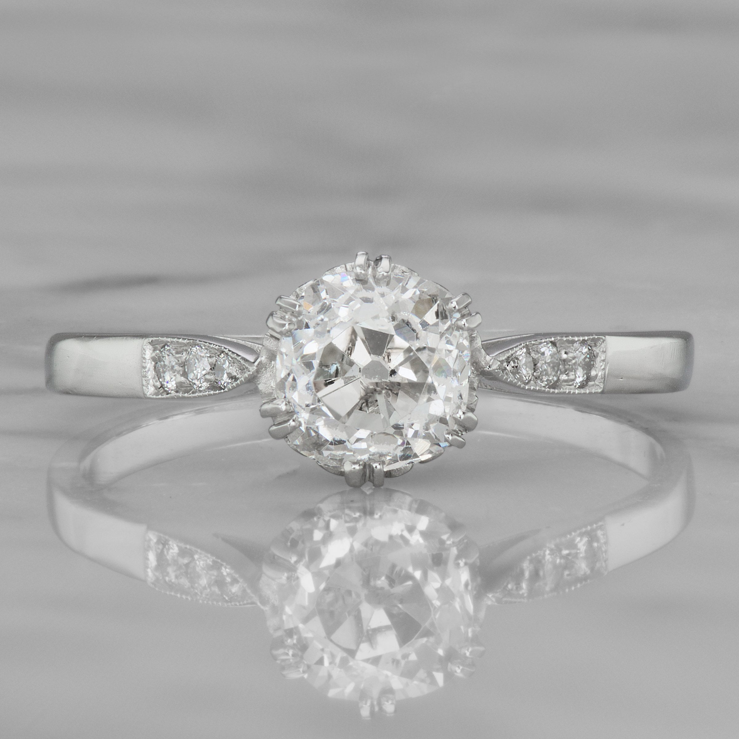 1.08ct old mine cut diamond