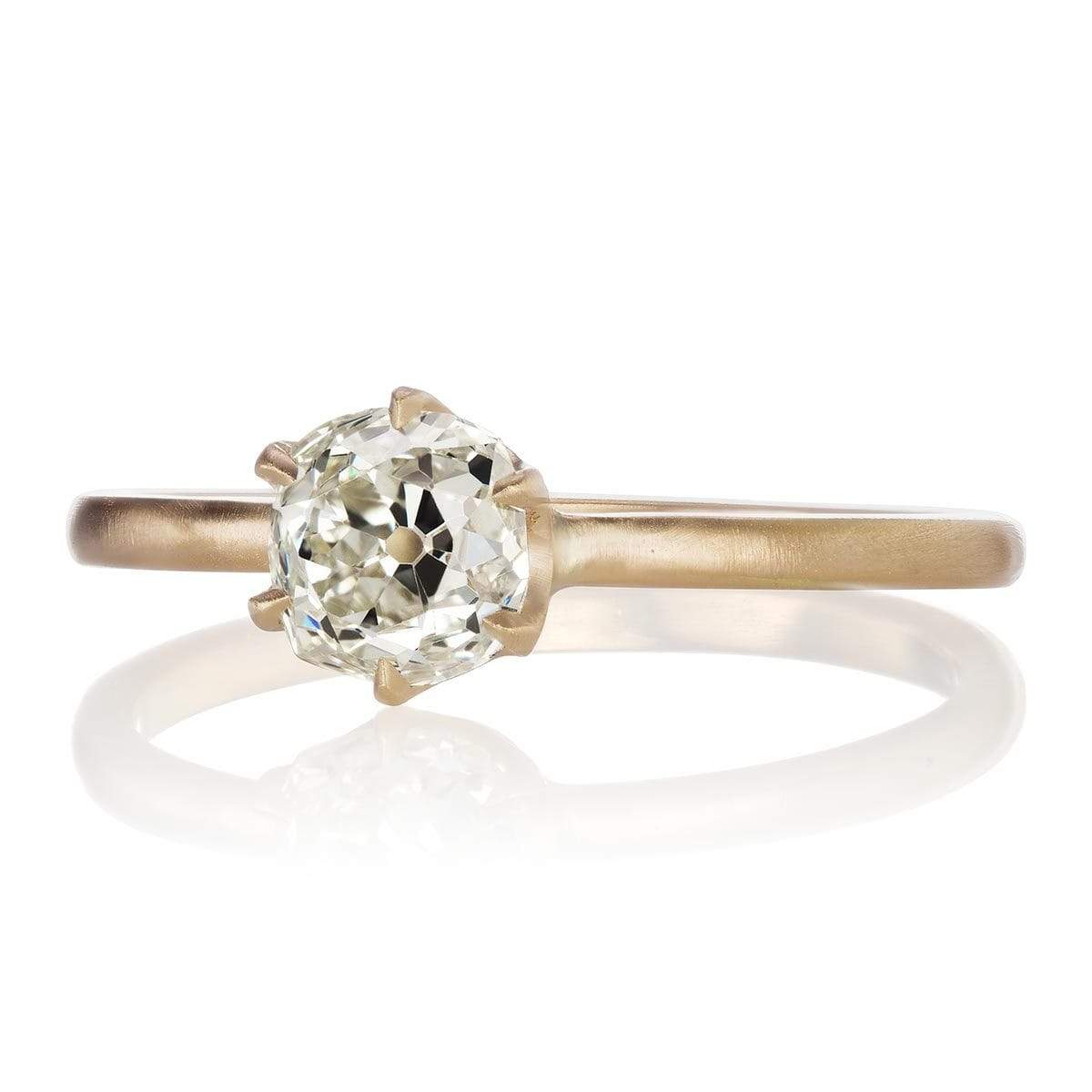 1.09ct old mine cut diamond diamond engagement ring