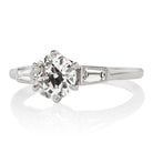  1.10-Carat Diamond Set in a 6-Prong Platinum Setting