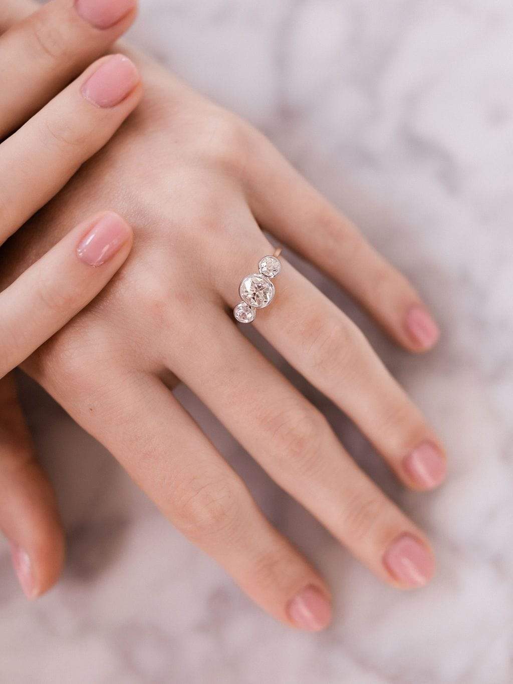 1.13ct old mine cut diamond