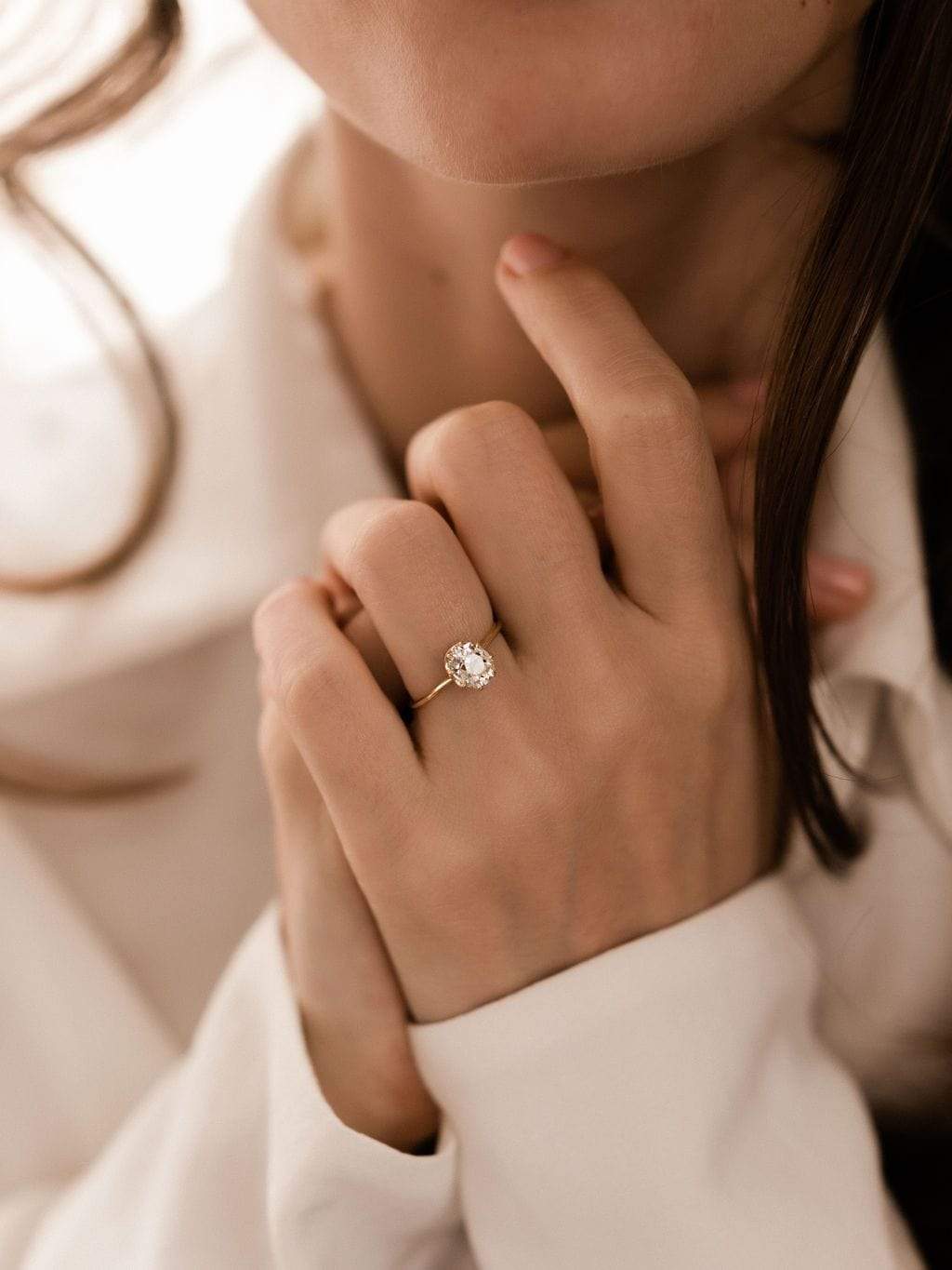 1.15ct old mine cut diamond