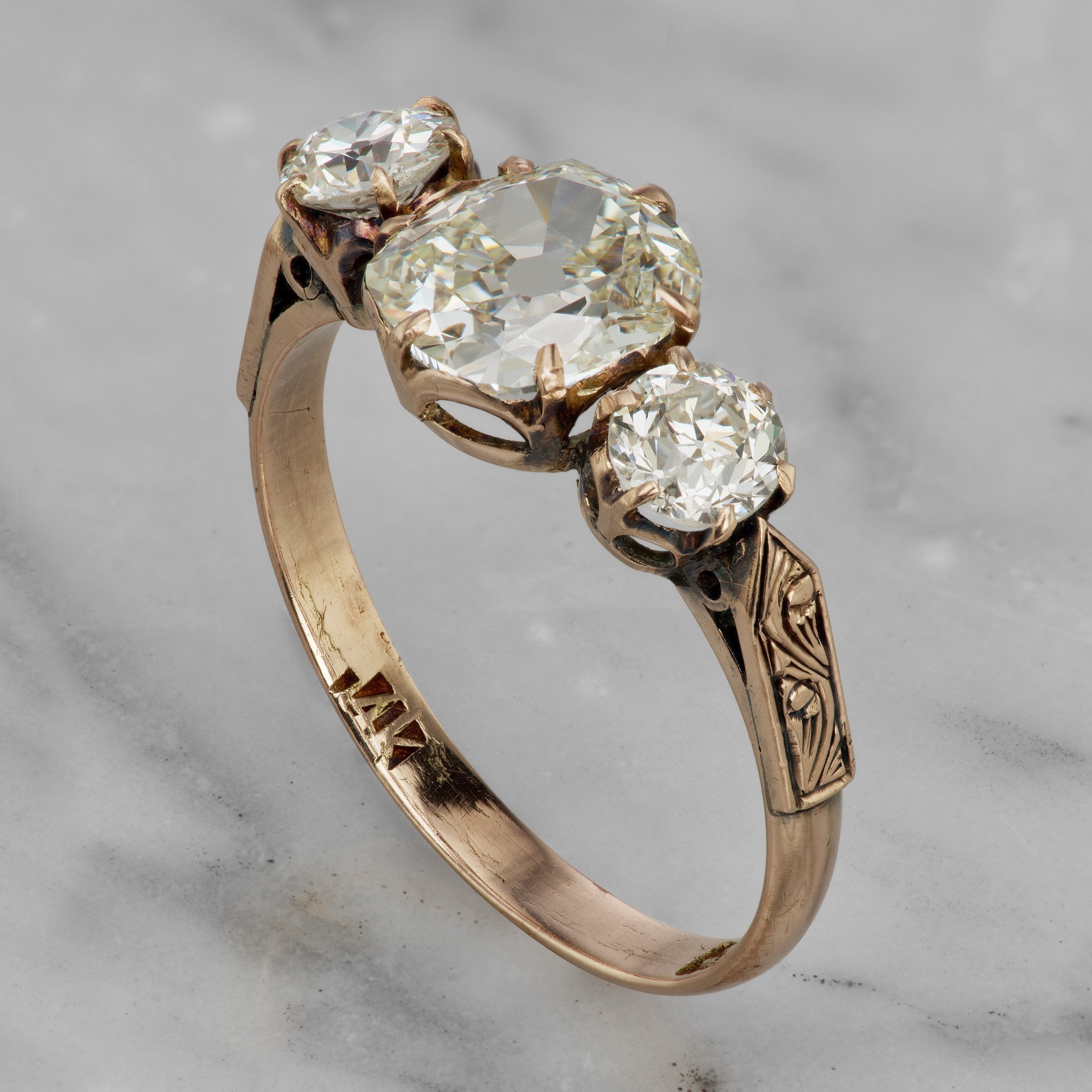 1.15ct old mine cut diamond