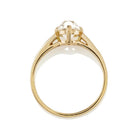 1.15 ct Elongated Antique Cushion Diamond Engagement Ring with Side Stones