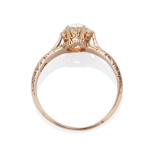 Rose Gold Edwardian Vintage Engagement Ring