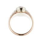 Vintage Old European Cut Diamond Bezel-set in a Platinum-topped Rose Gold Setting