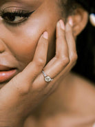 Vintage Old European Cut Diamond Bezel-set in a Platinum-topped Rose Gold Setting