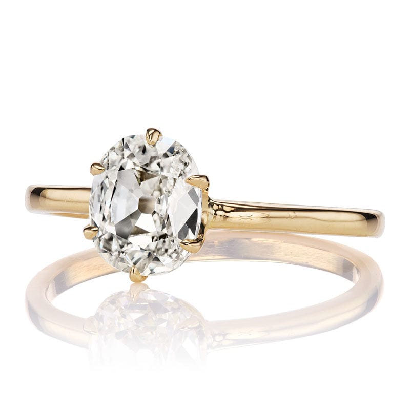 1.20ct old mine cut diamond diamond engagement ring