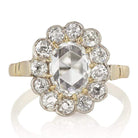 1.20ct Oval Rose Cut Diamond Ring