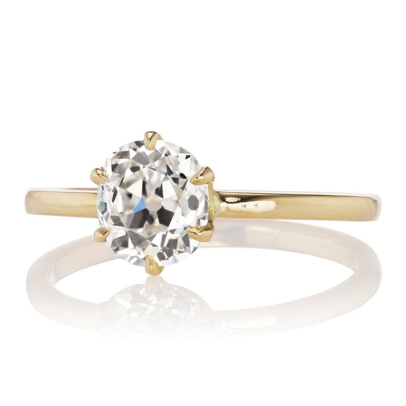 1.21ct old mine cut diamond diamond engagement ring