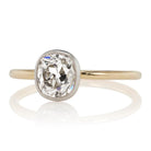 1.21 ct Bezel Set Diamond Solitaire Engagement Ring