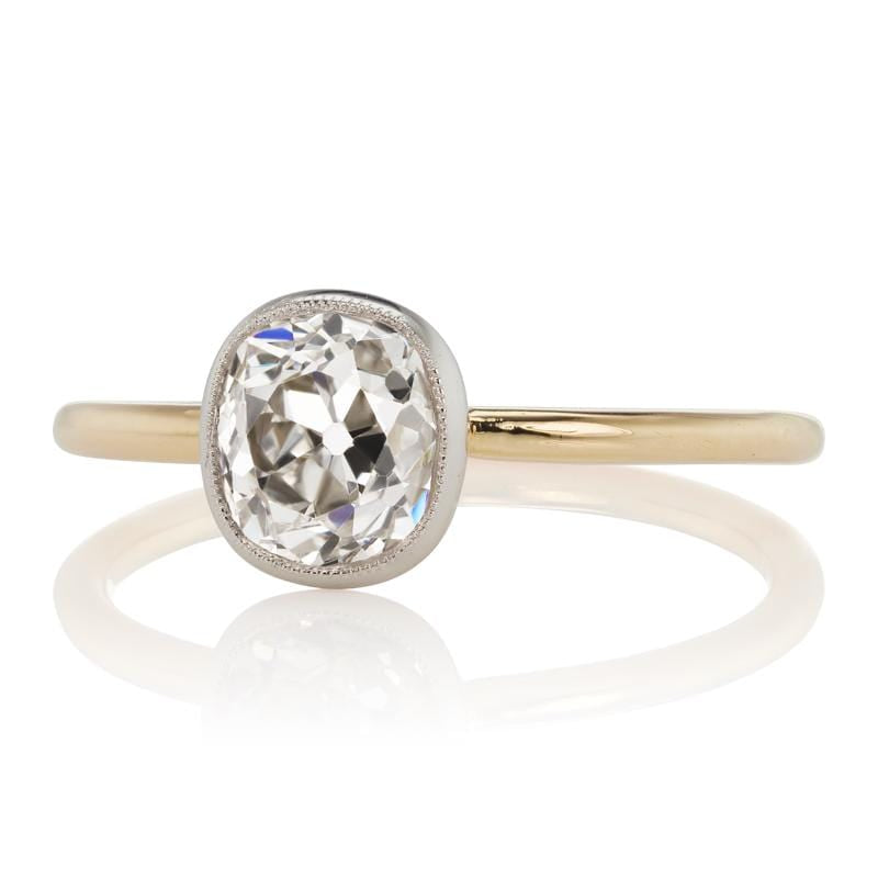 1.21ct old mine cut diamond diamond engagement ring