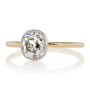 1.21 ct Bezel Set Diamond Solitaire Engagement Ring