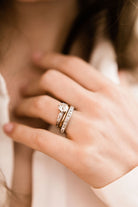 1.23 old European cut diamond 7 Diamond Engagement Ring