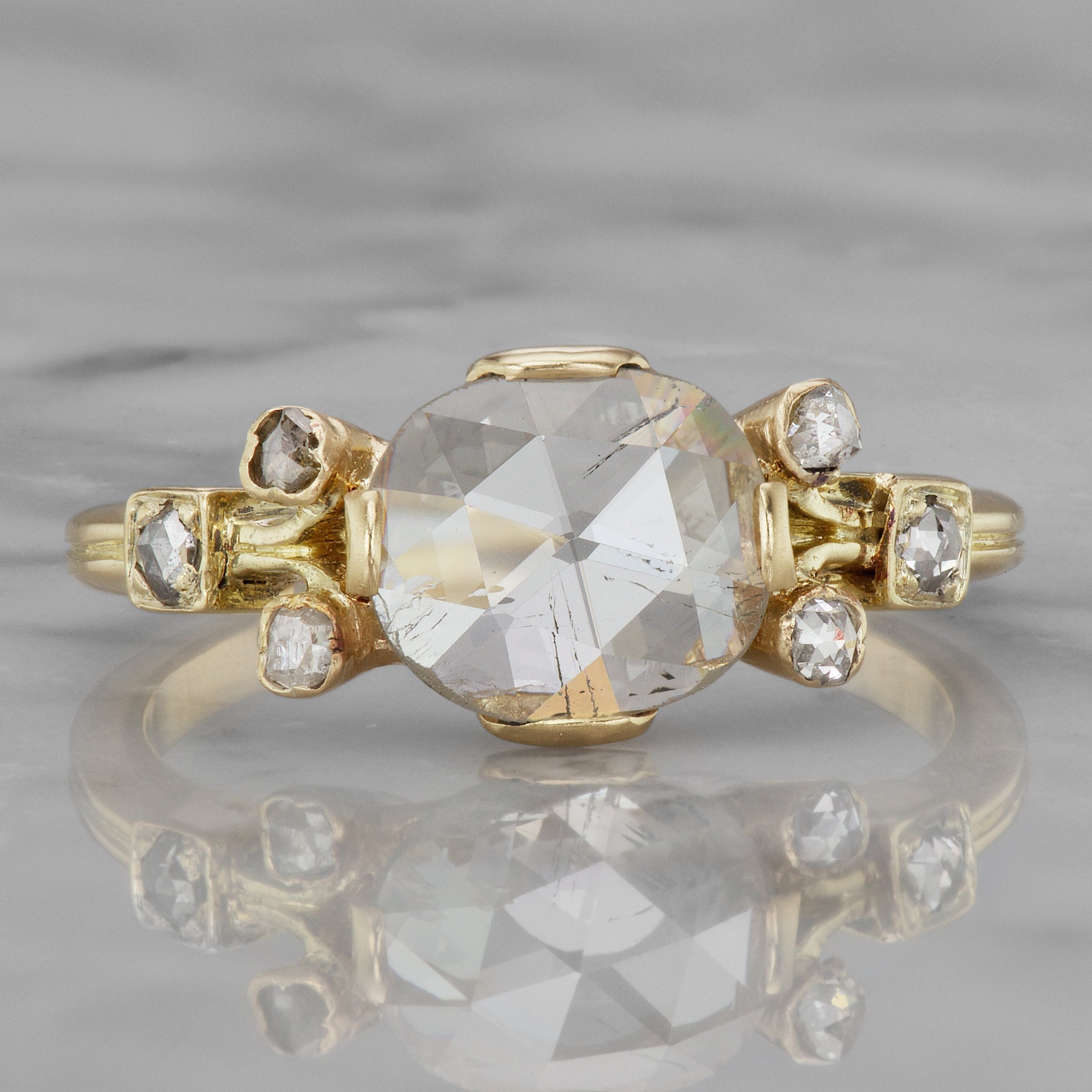 1.23ct Rose cut diamond