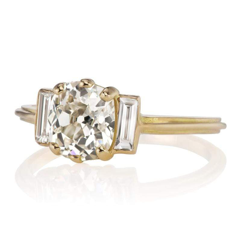 1.24ct old mine diamond diamond engagement ring