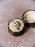 Unique Art Deco Transitional Cut Engagement Ring