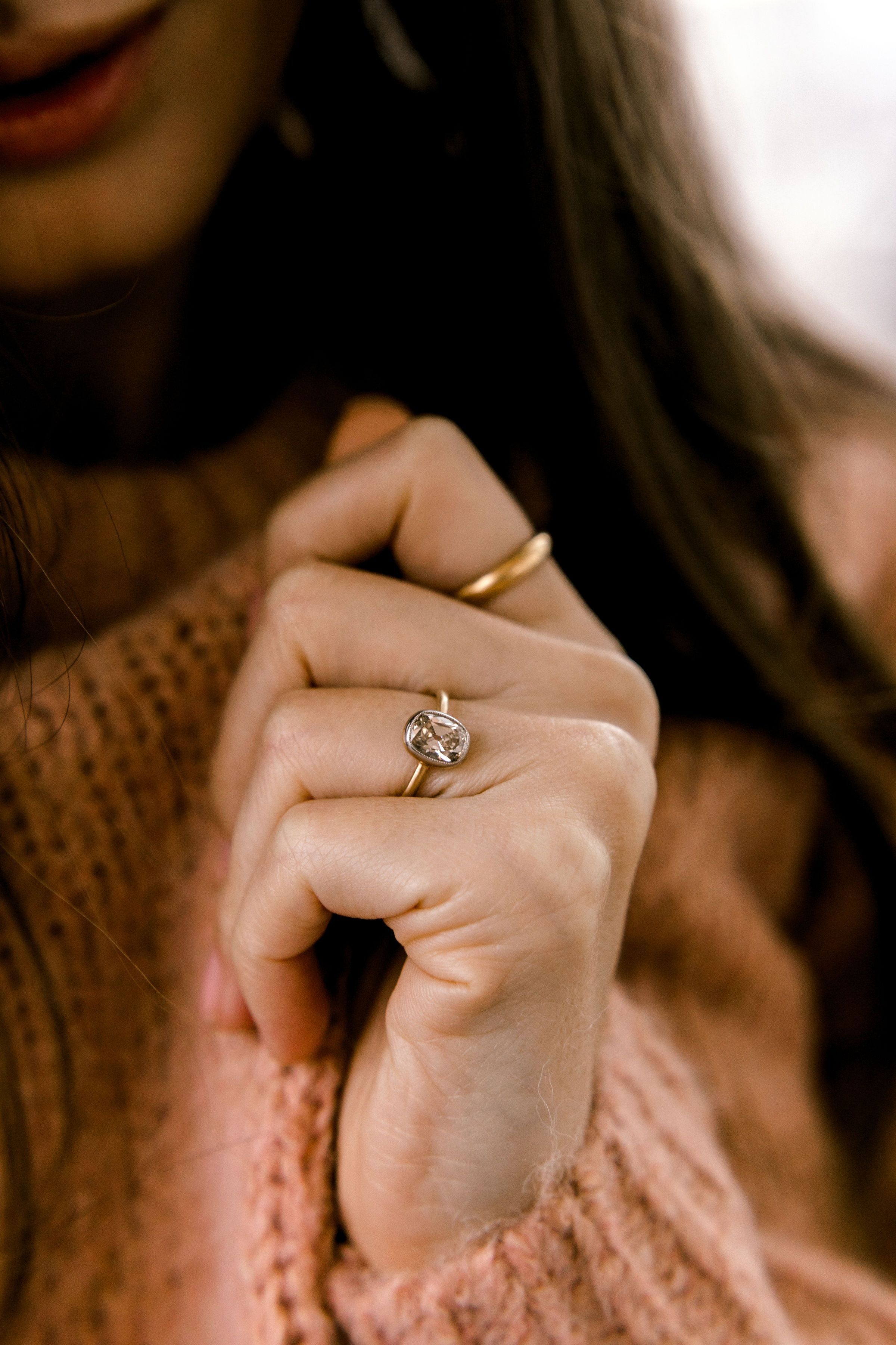 1.26ct old mine cut diamond