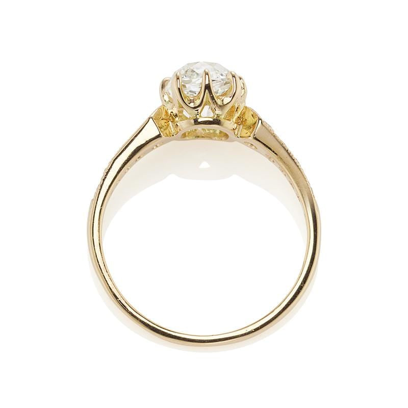 1.27ct old mine cut diamond Ring