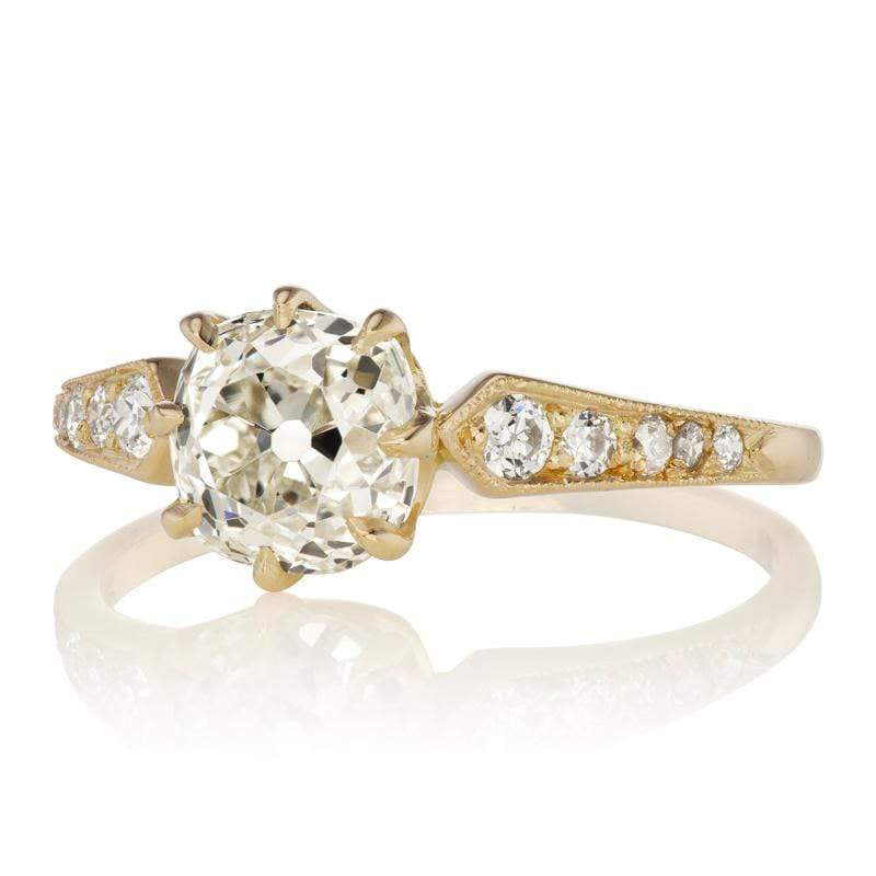 1.27ct old mine cut diamond Ring