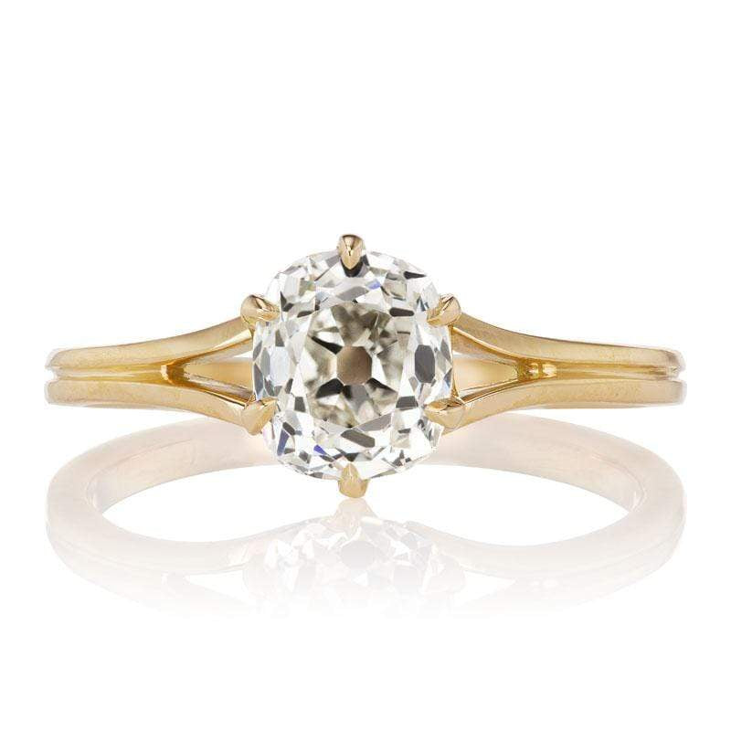 1.27ct old mine cut diamond Rings