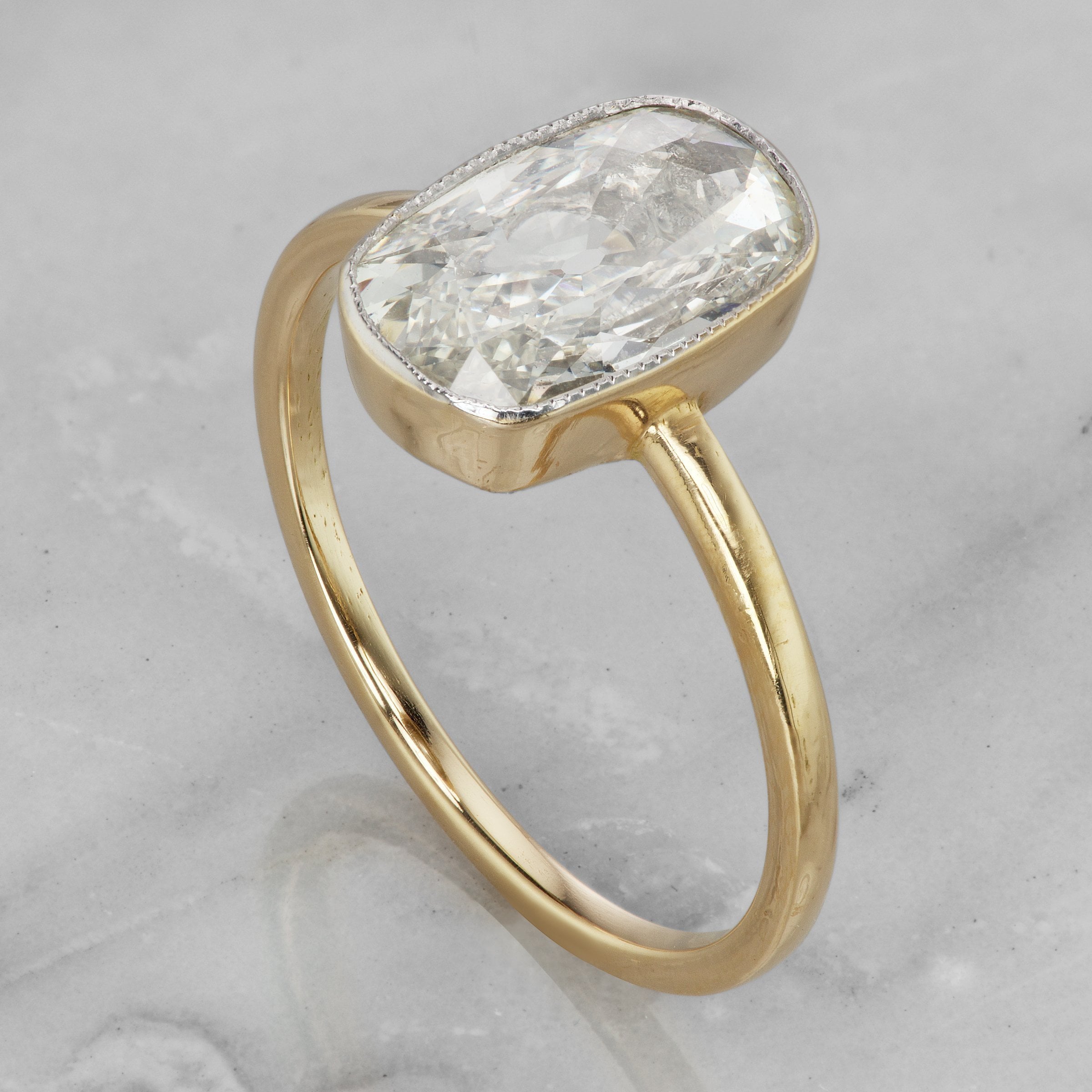 1.28 Carat Old Mine Cut Cushion Diamond