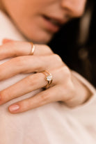 1.28ct Old Mine Cut Diamond 18k Yellow Gold Old Mine Cut Diamond Engagement Ring