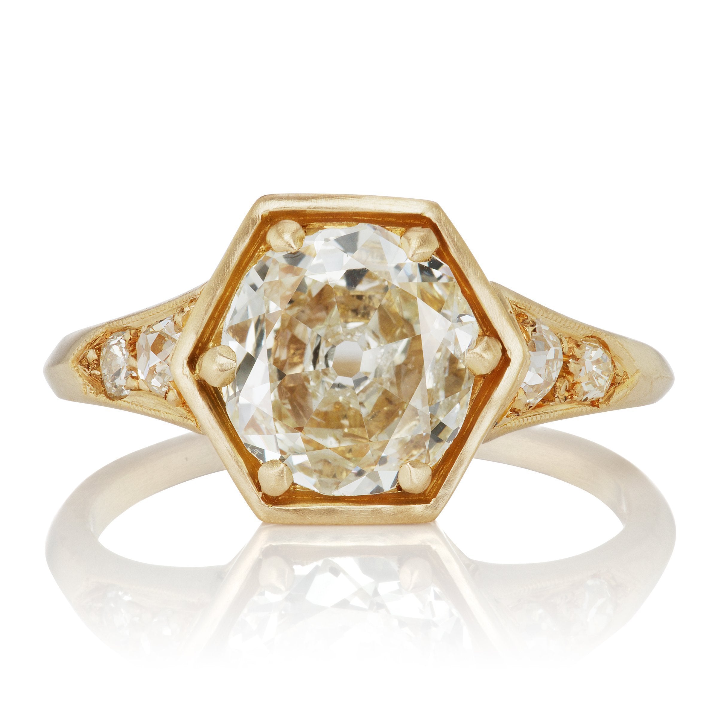 1.31ct flat old mine cut